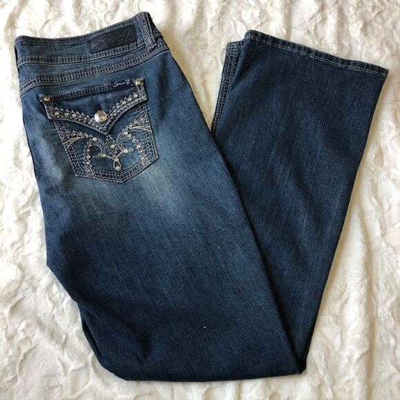 Seven7 NWT Gem Embellished Bootcut Jeans - Women’s16 - Picture 2 of 13